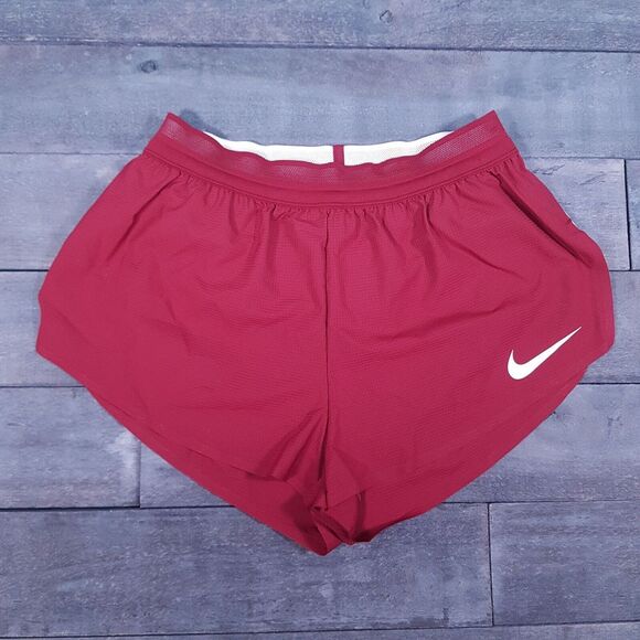 burgundy nike pro shorts